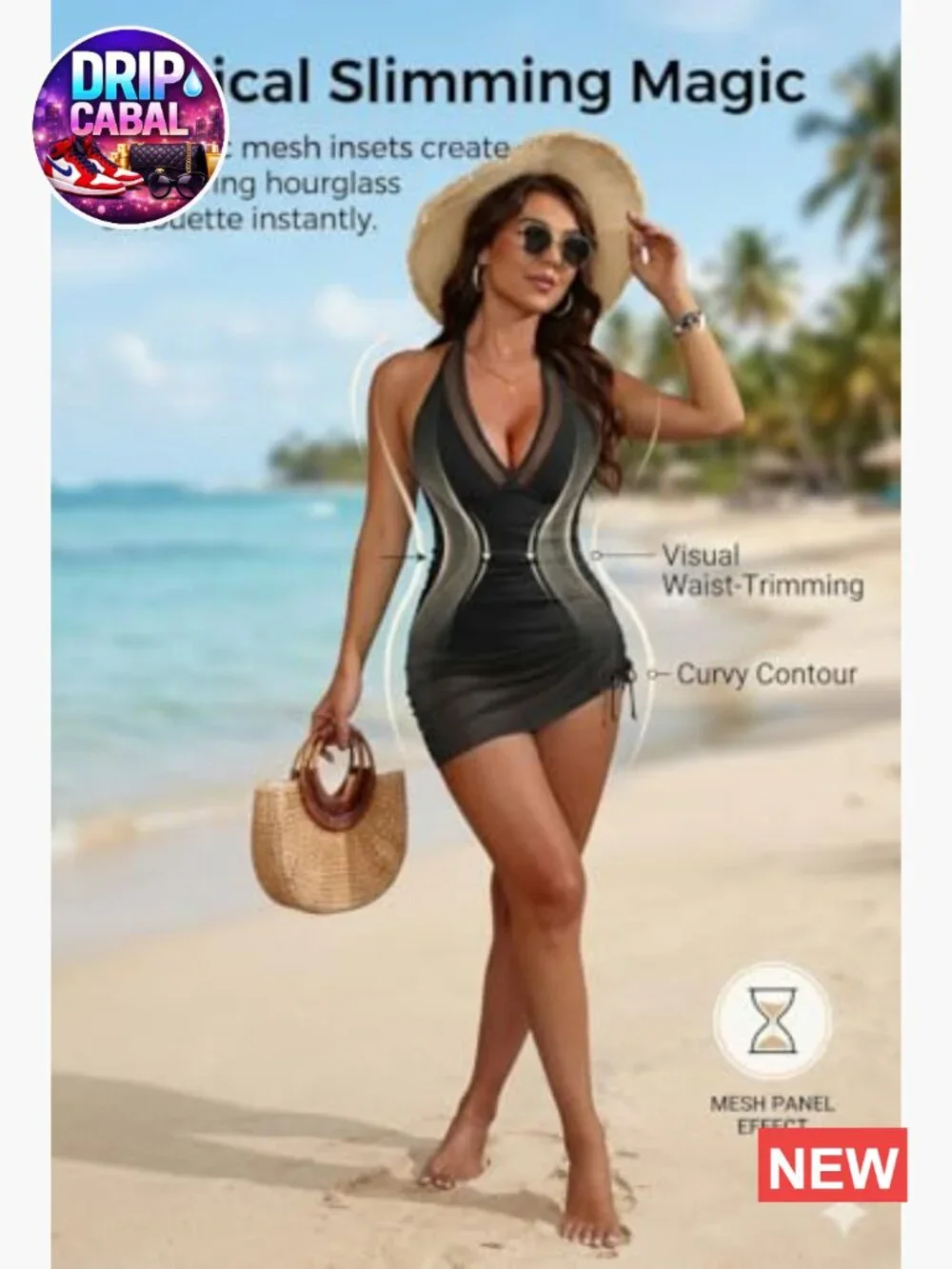 Tankini Bathing Suit for Women - Two Piece Swimsuit with Skirt Tummy Control